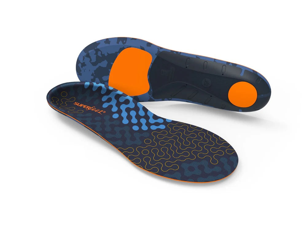 SUPERFEET ACTIVE CUSHION MED ARCH INSOLES (GREAT FOR RUNNING & WALKING SHOES)