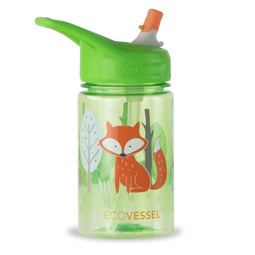 ECOVESSEL THE SPLASH - Kids Straw Water Bottle - 12 OZ