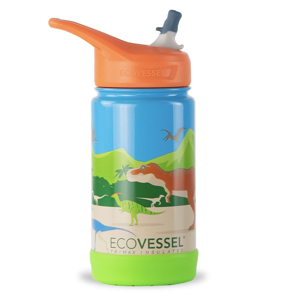 ECOVESSEL THE FROST - Insulated Stainless Steel Kids Water Bottle With Straw - 12 oz