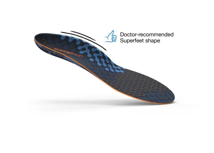 SUPERFEET ACTIVE CUSHION MED ARCH INSOLES (GREAT FOR RUNNING & WALKING SHOES)
