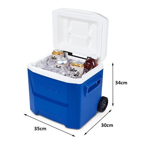 IGLOO LAGUNA 16 Qt Roller Cooler (Blue)