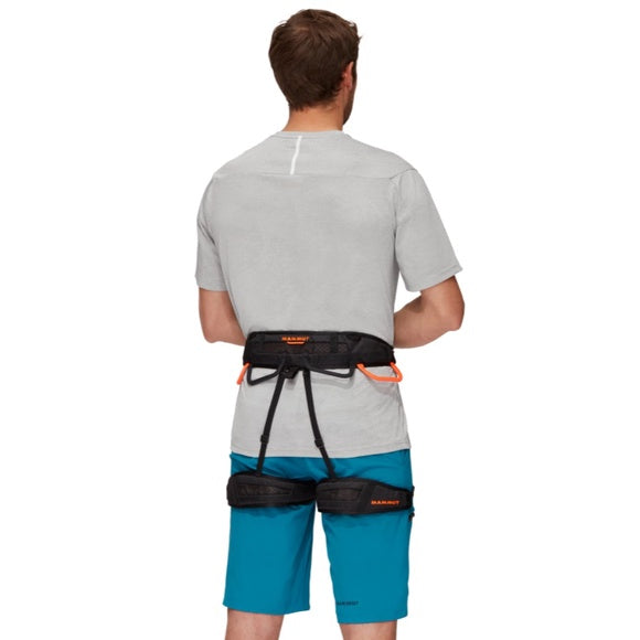 Mammut Ophir 4 Slide Climbing Harness (Black-Safety Orange)(UNISEX)
