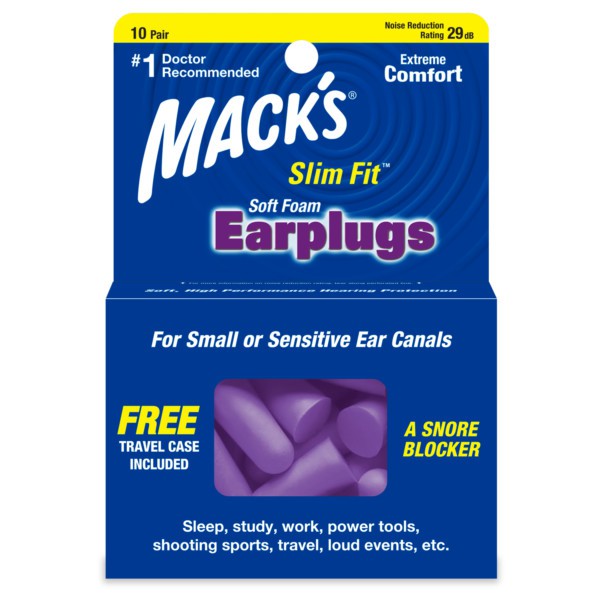 MACK'S Slim Fit™ Soft Foam Ear Plugs (10 Pair)