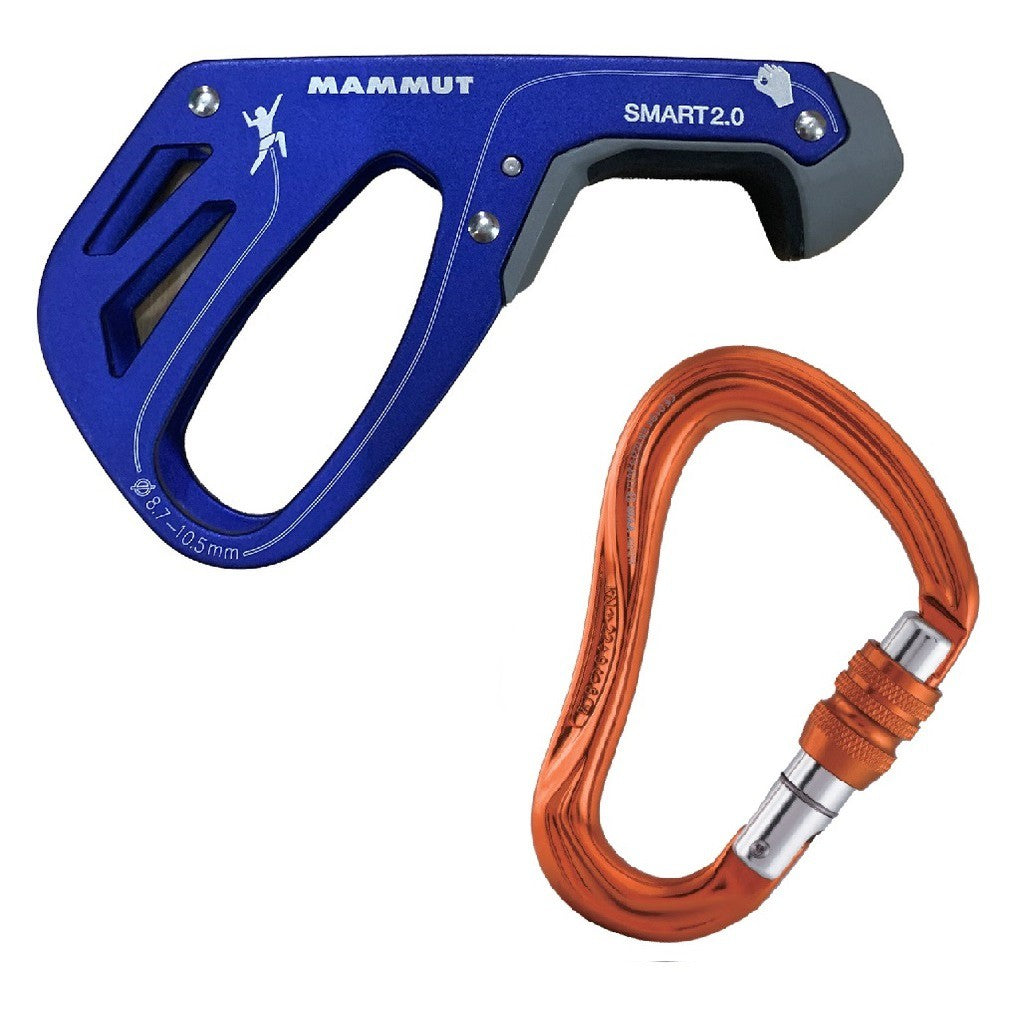 MAMMUT Smart 2.0 & KAILAS Blaze Screw Gate Carabiner Set