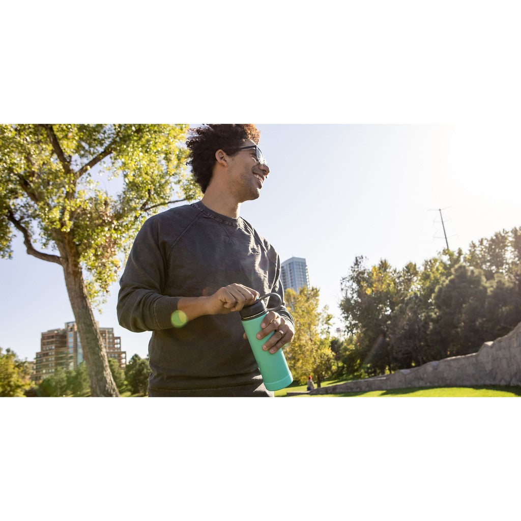 ECOVESSEL THE BOULDER - INSULATED WATER BOTTLE W/ STRAINER - 20 OZ