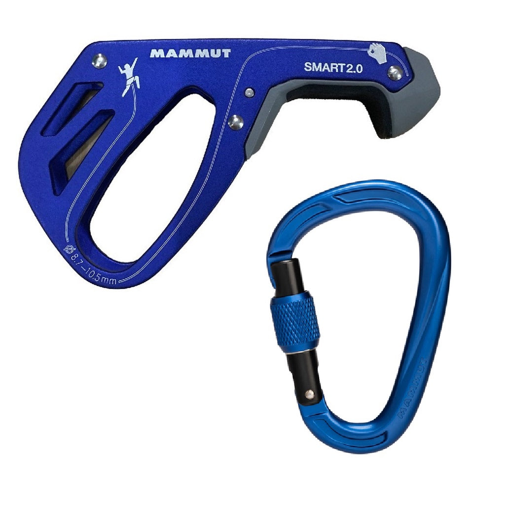 MAMMUT Smart 2.0 & Crag HMS Screw Gate Carabiner Set
