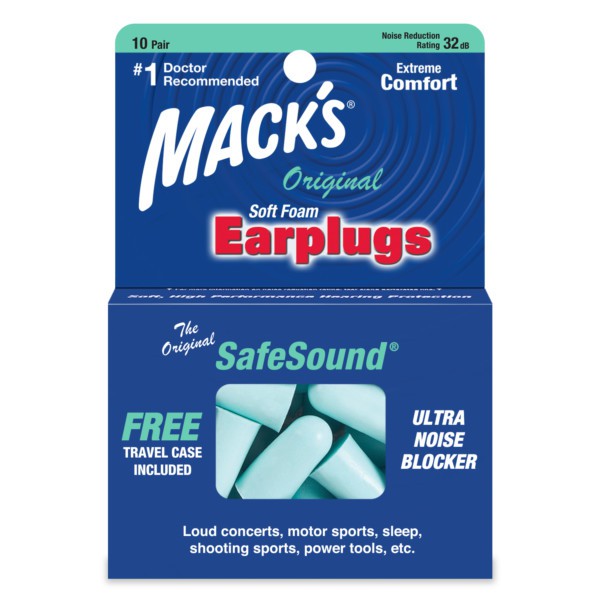 MACK'S Original Soft Foam Ear Plugs (10 Pair)