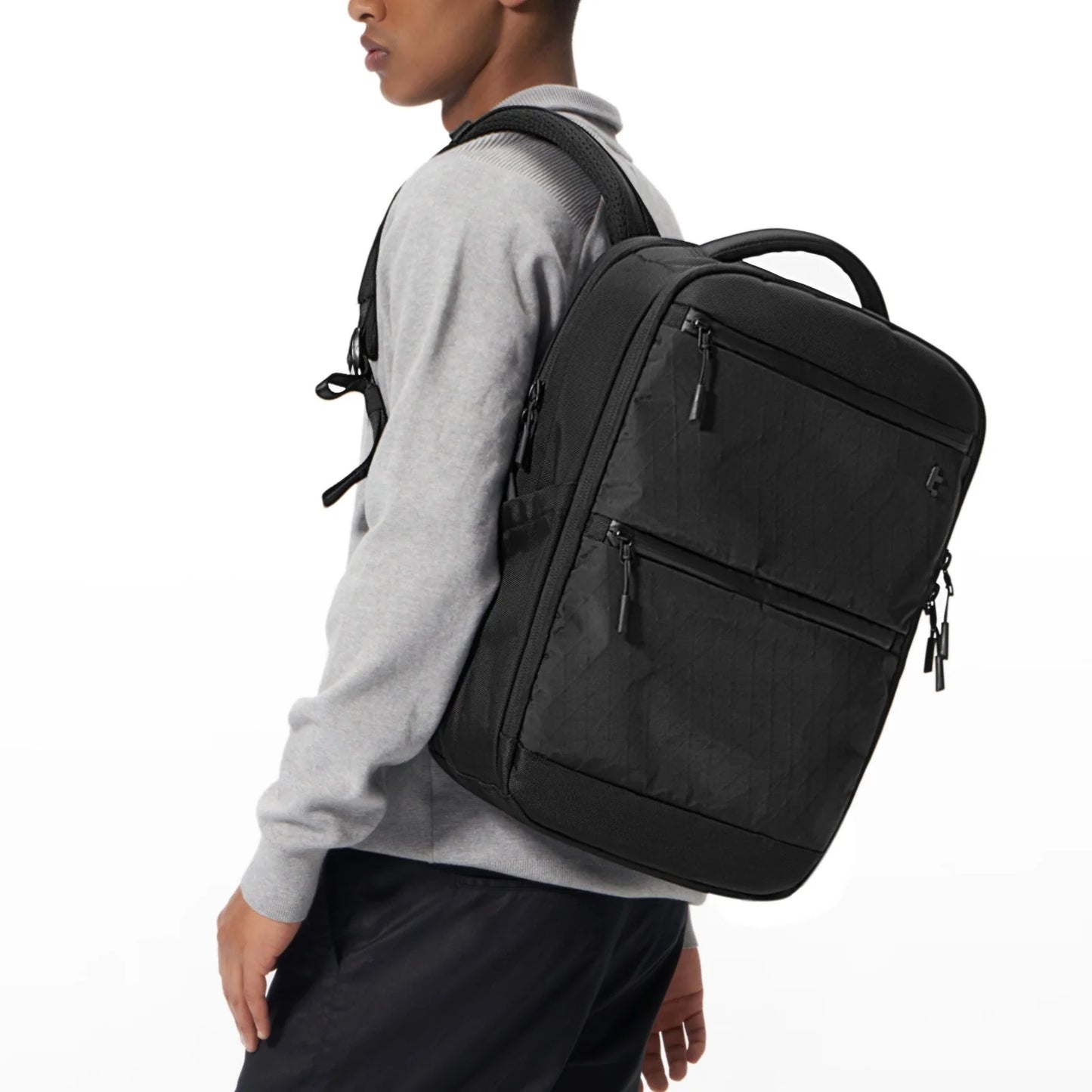 Tomtoc TechPack-T73 X-Pac Laptop Backpack | Laptop Bag (Black)
