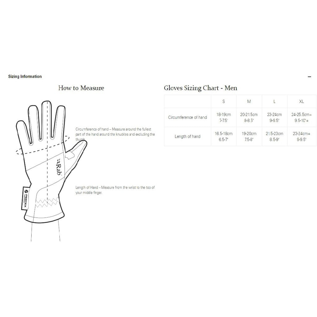 Rab Men's Power Stretch Contact Grip Glove