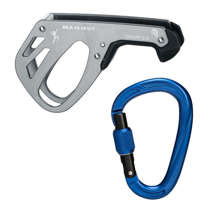 MAMMUT Smart 2.0 & Crag HMS Screw Gate Carabiner Set