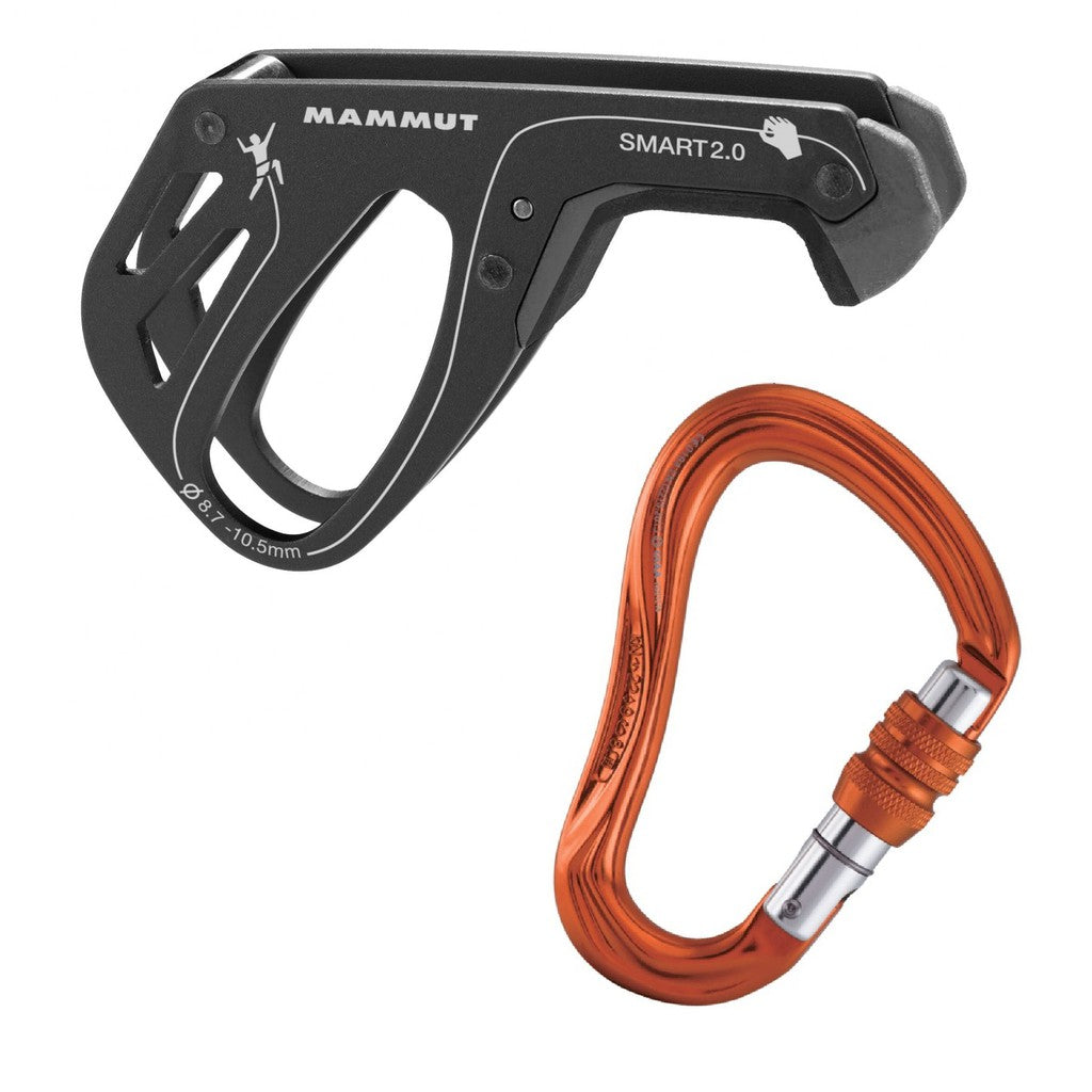 MAMMUT Smart 2.0 & KAILAS Blaze Screw Gate Carabiner Set