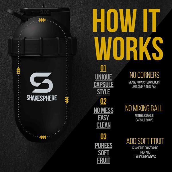 ShakeSphere Tumbler Original 700ml | Protein Shaker Bottle | Gym Bottle