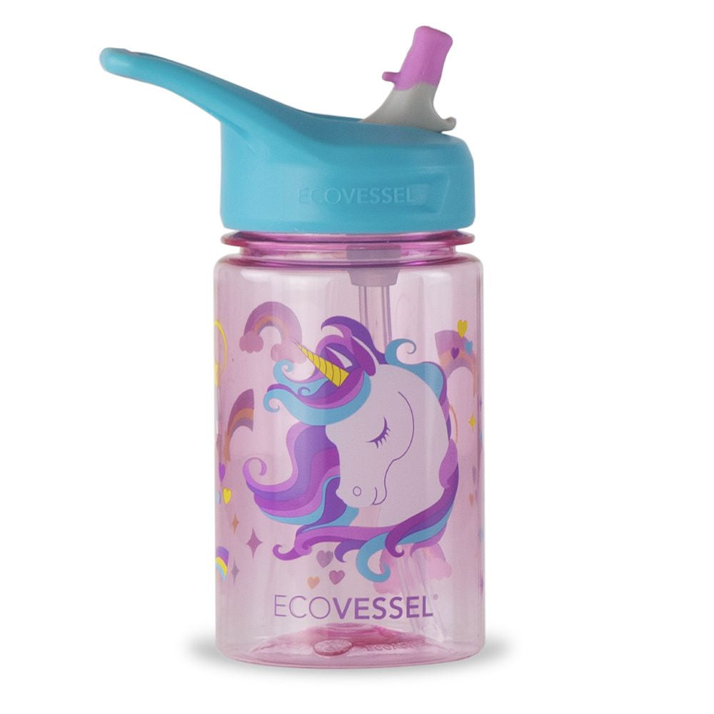 ECOVESSEL THE SPLASH - Kids Straw Water Bottle - 12 OZ