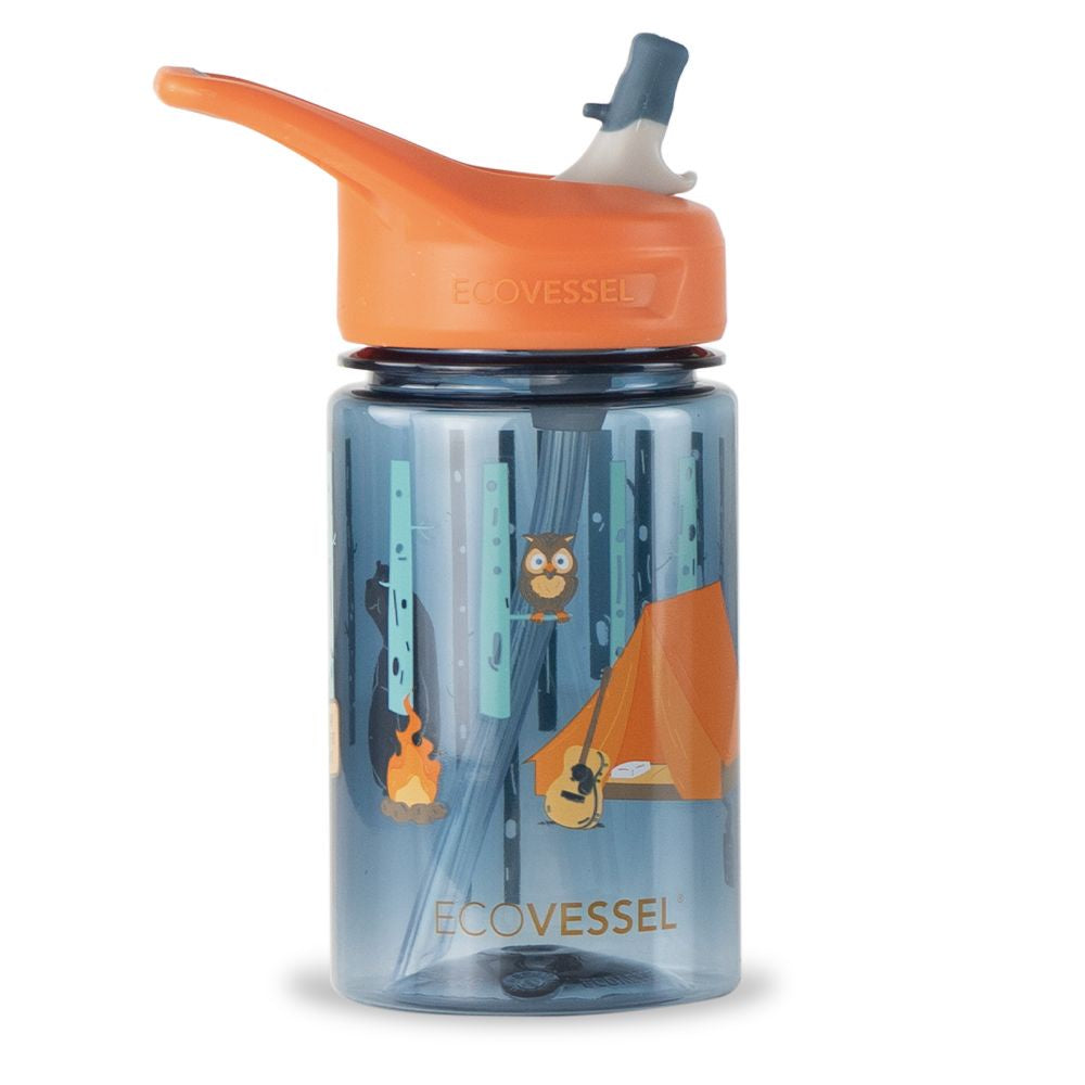 ECOVESSEL THE SPLASH - Kids Straw Water Bottle - 12 OZ