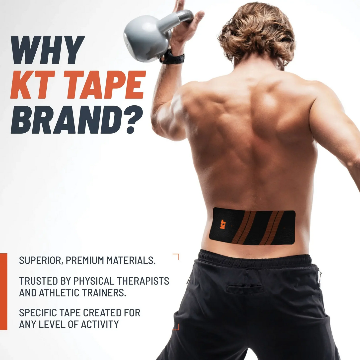 KT TAPE Pro Wide - 10 Pre-Cut Strips | Sports tape | Recovery tape | Muscle support | Pain relief