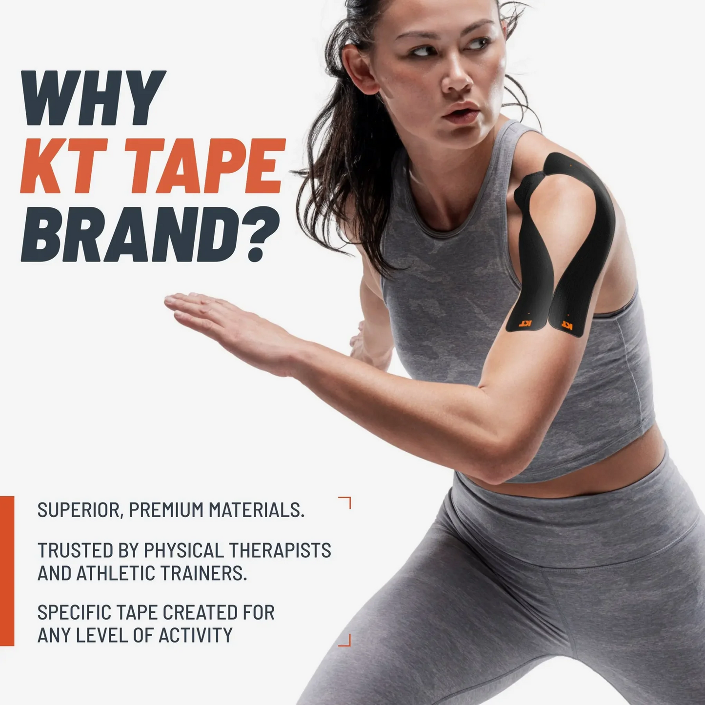 KT TAPE Original Cotton - 20 Pre-Cut Strips | Sports tape | Recovery tape | Muscle support