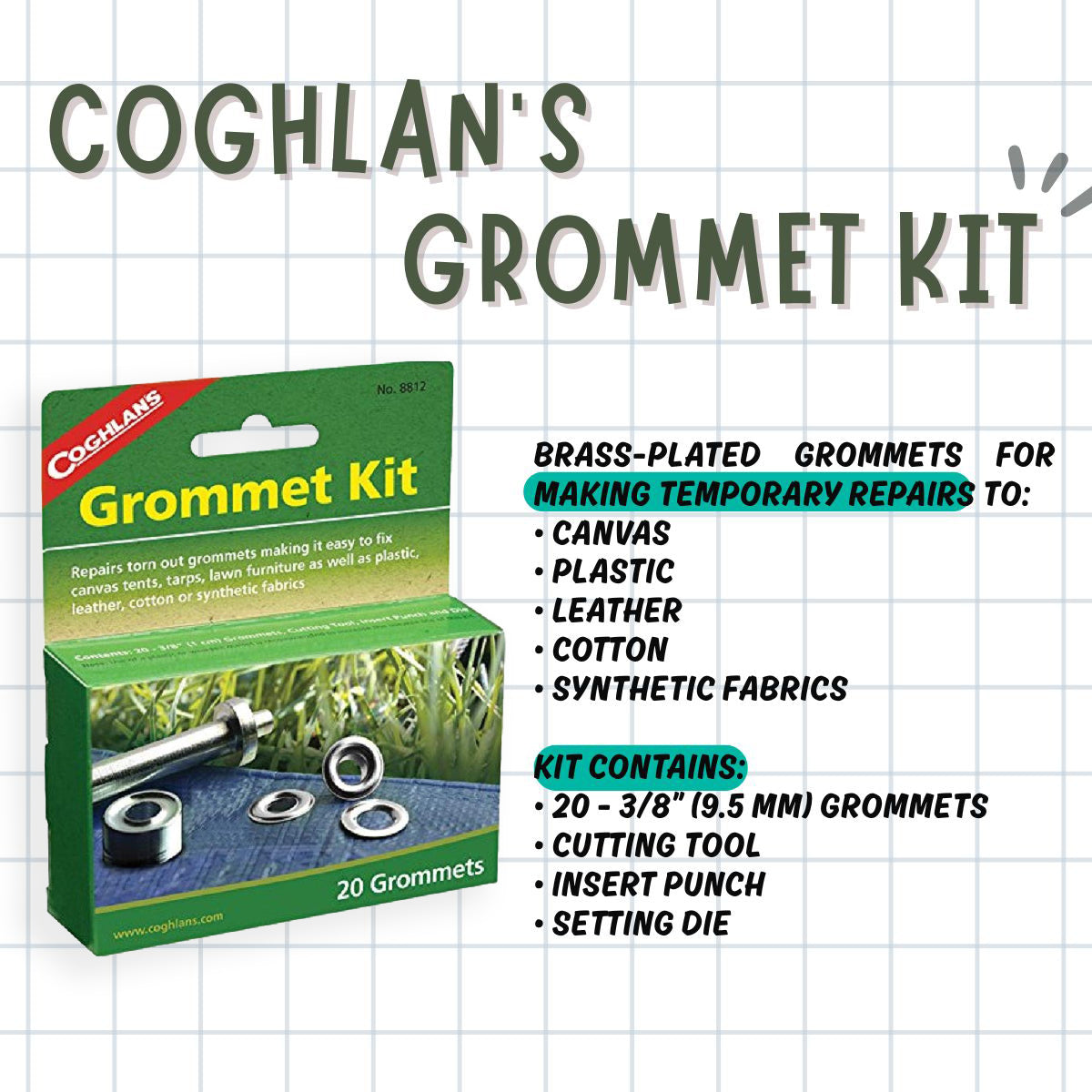 Coghlan’s Grommet Kit