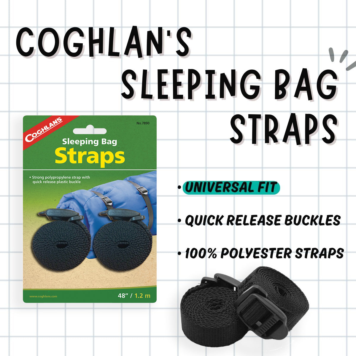 Coghlan's Sleeping Bag Straps