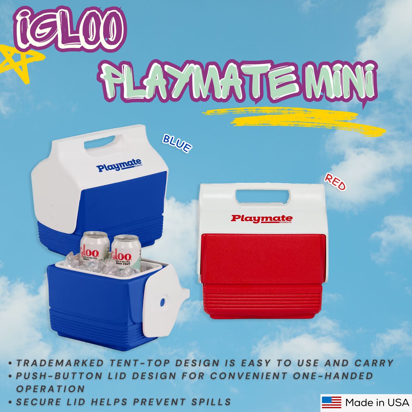 IGLOO Playmate Mini 4 Qt Cooler