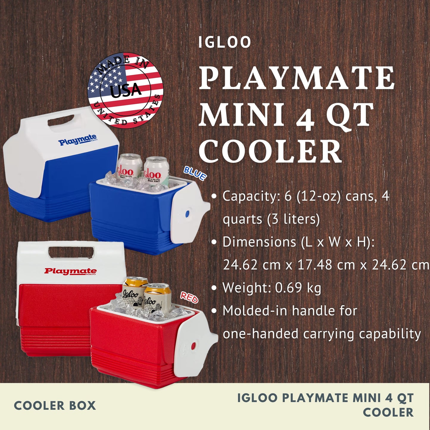 IGLOO Playmate Mini 4 Qt Cooler