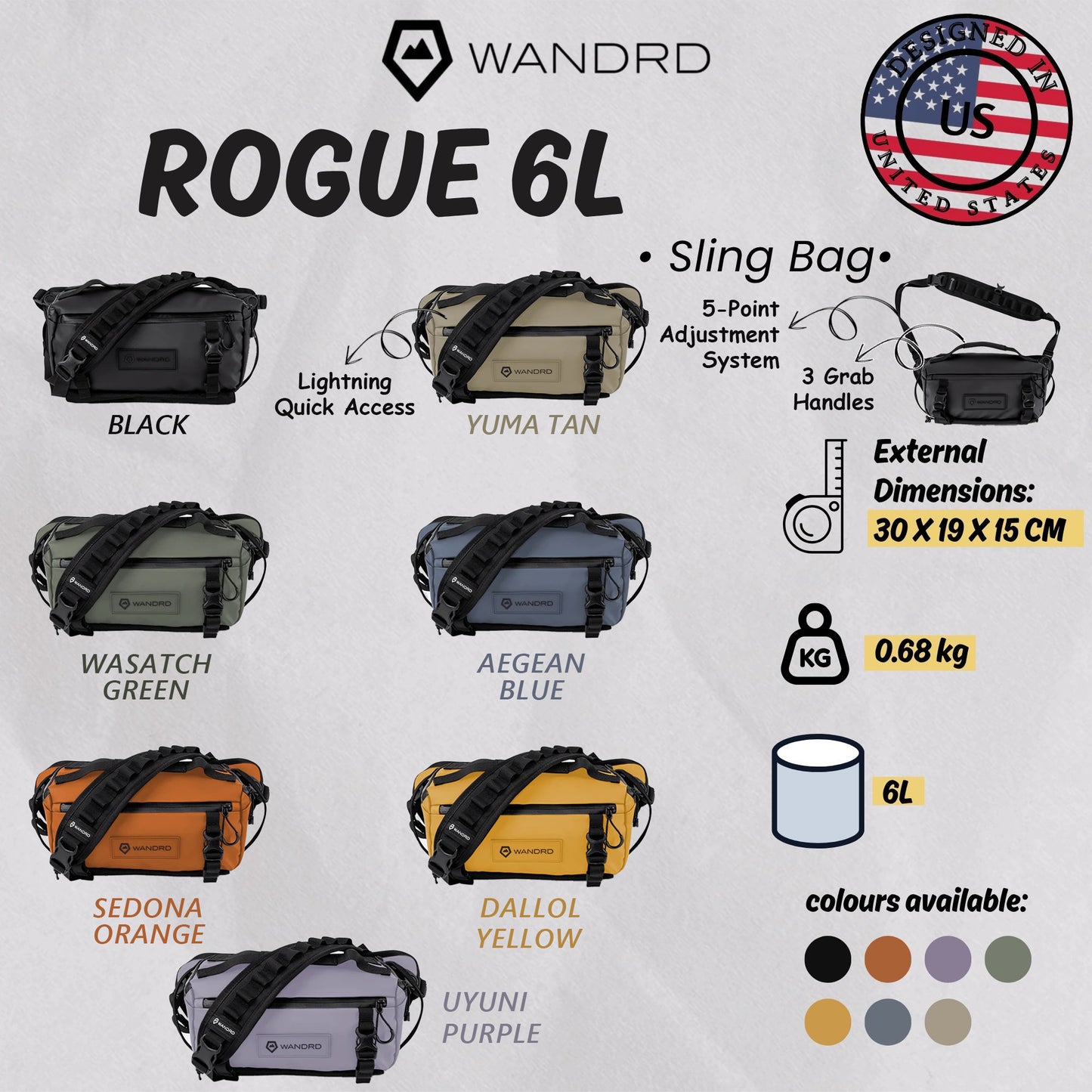 WANDRD ROGUE 6L Sling Bag
