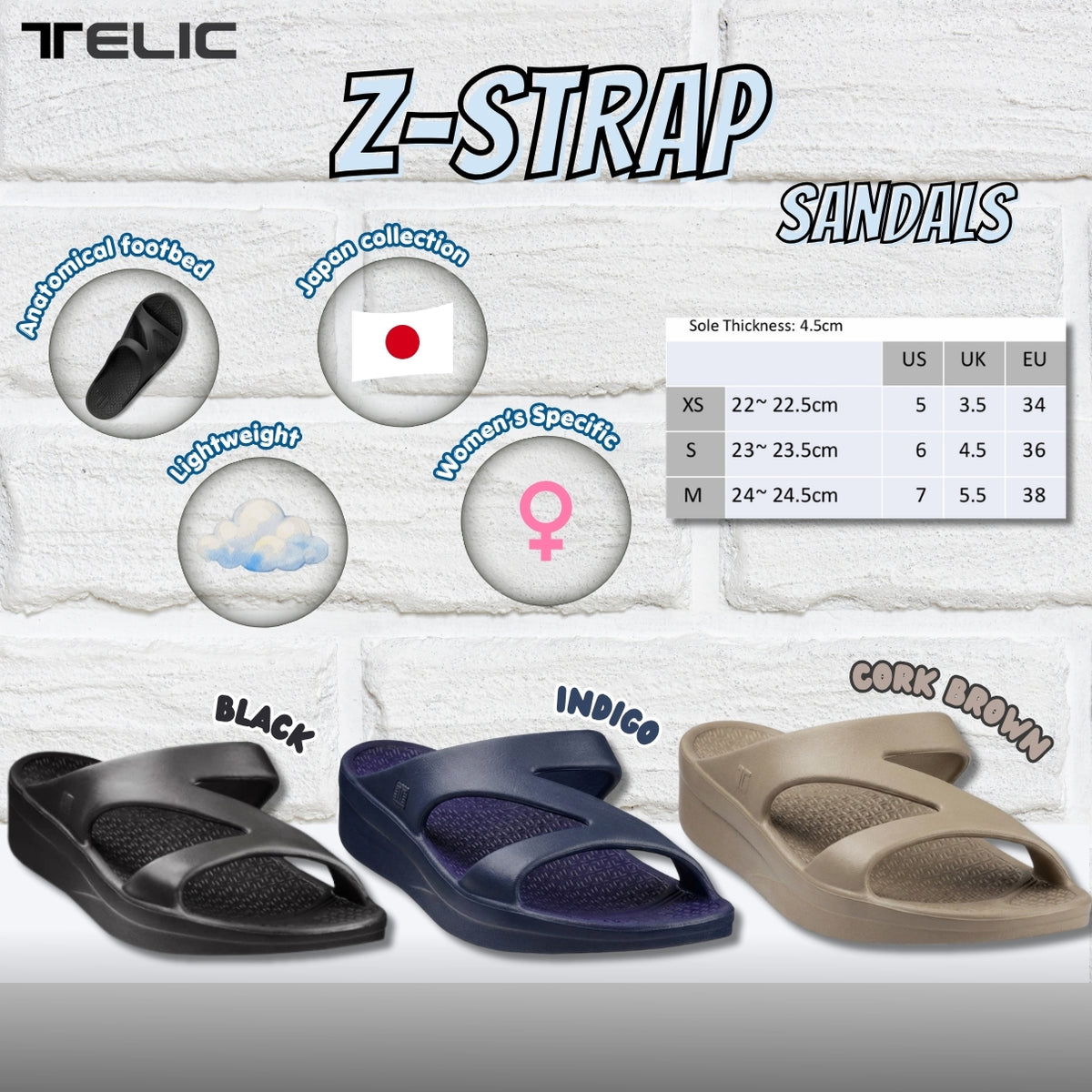 Telic Z-Strap Sandals (Japan Collection)