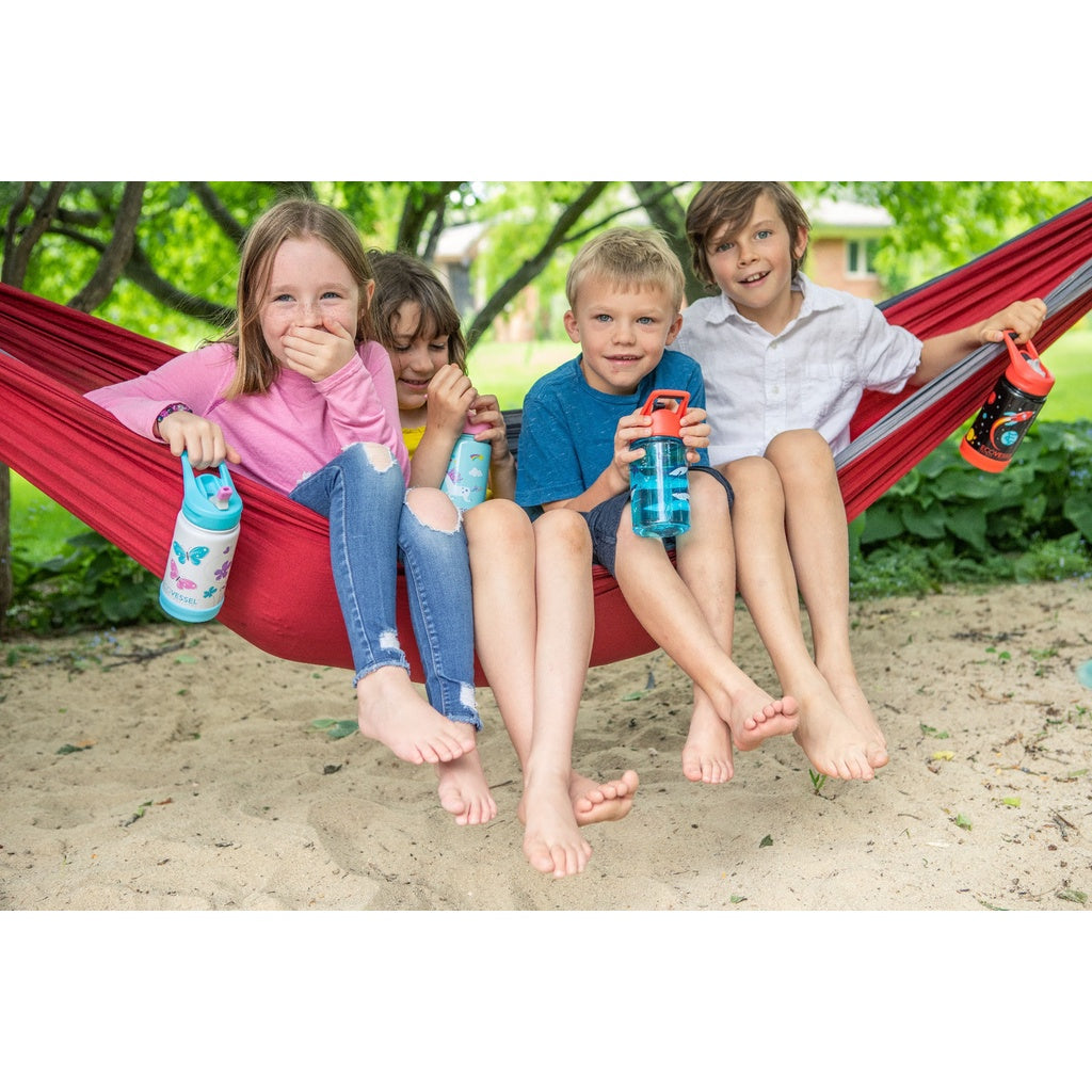 ECOVESSEL THE FROST - Insulated Stainless Steel Kids Water Bottle With Straw - 12 oz