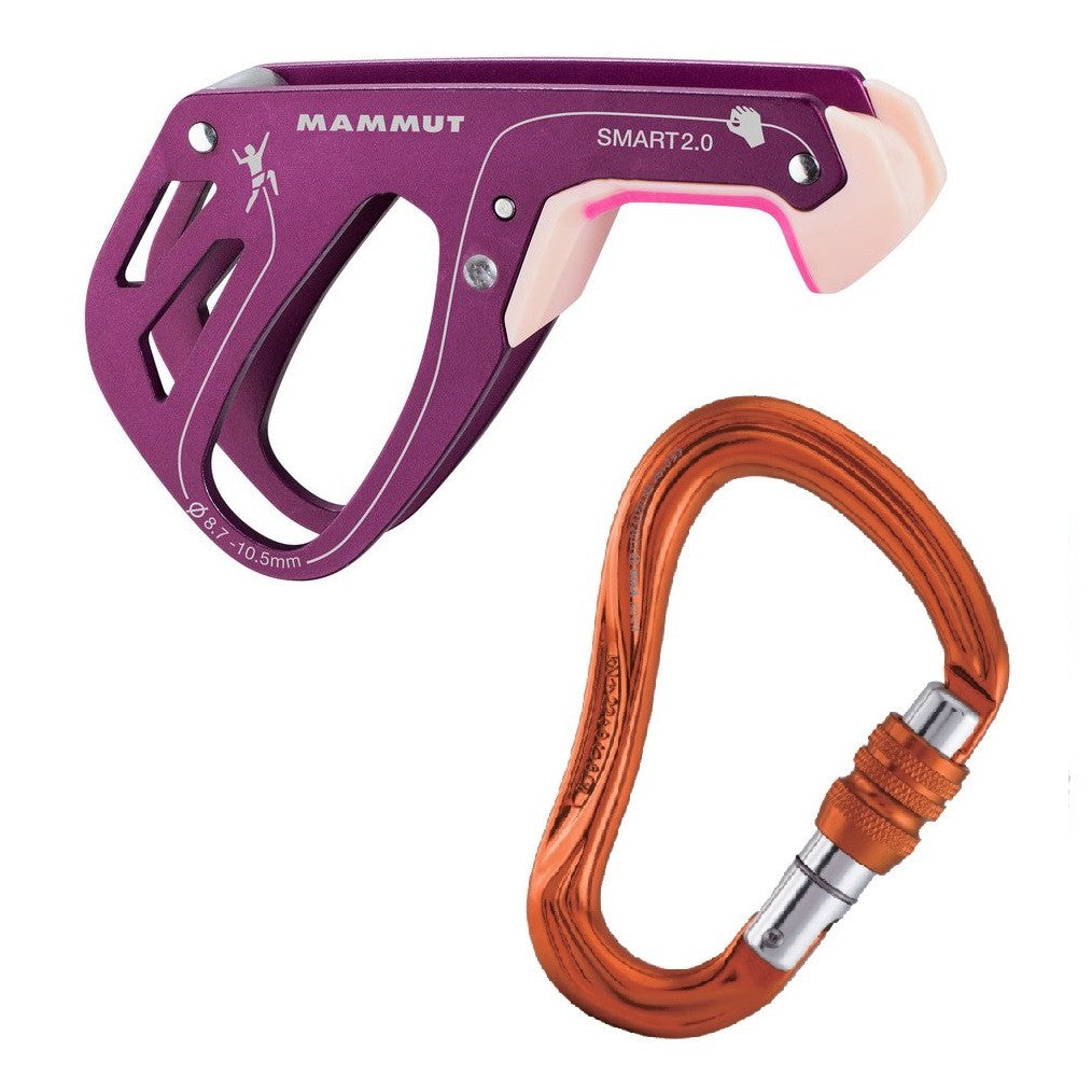 MAMMUT Smart 2.0 & KAILAS Blaze Screw Gate Carabiner Set
