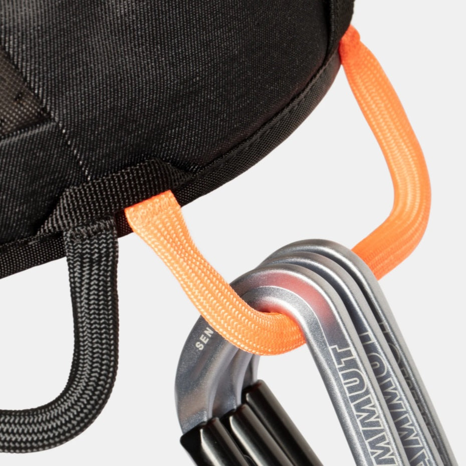 Mammut Ophir 4 Slide Climbing Harness (Black-Safety Orange)(UNISEX)
