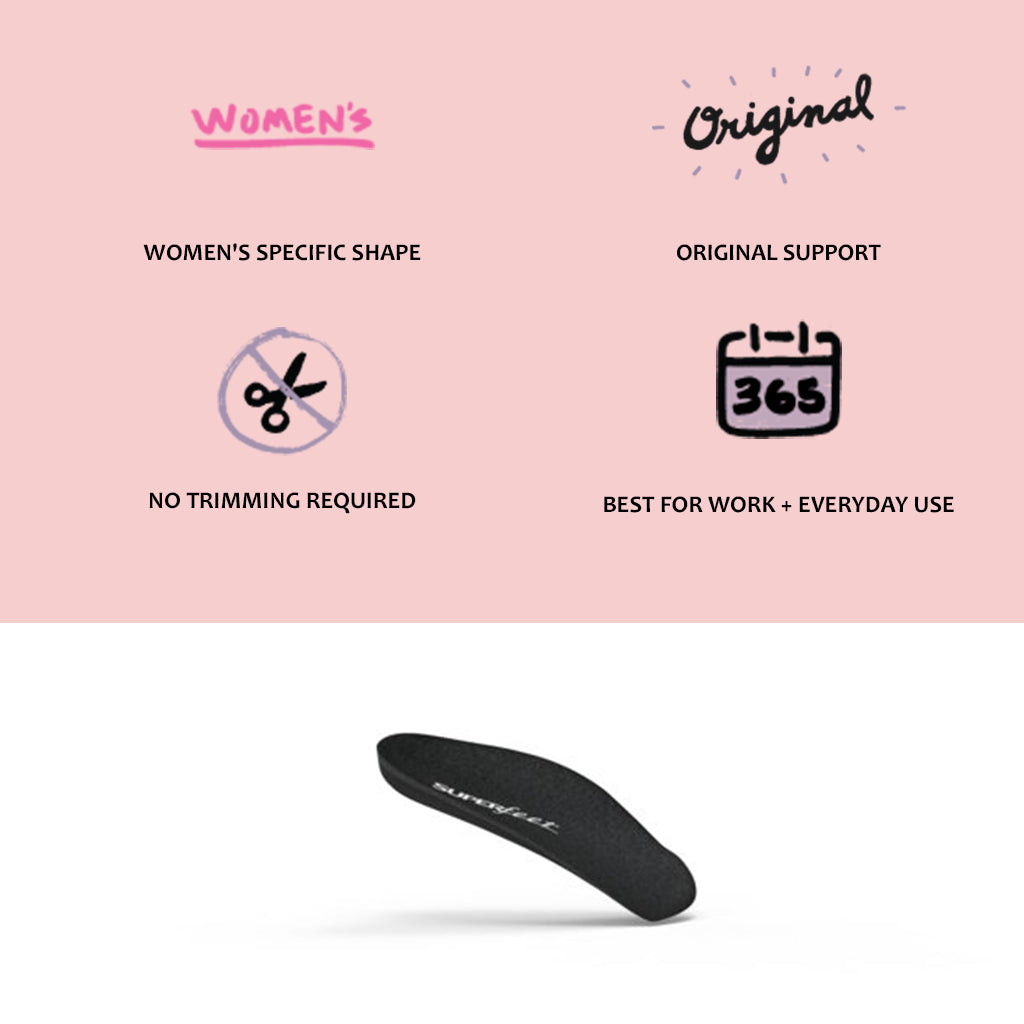 SUPERFEET EASYFIT WOMEN'S INSOLES (Orthotic Design)