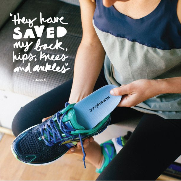 SUPERFEET BLUE INSOLES (TRIM-TO-FIT)(All-Purpose Comfort)