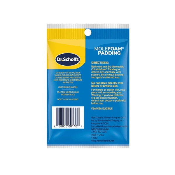 Dr.Scholl’s MOLEFOAM PADDING STRIPS