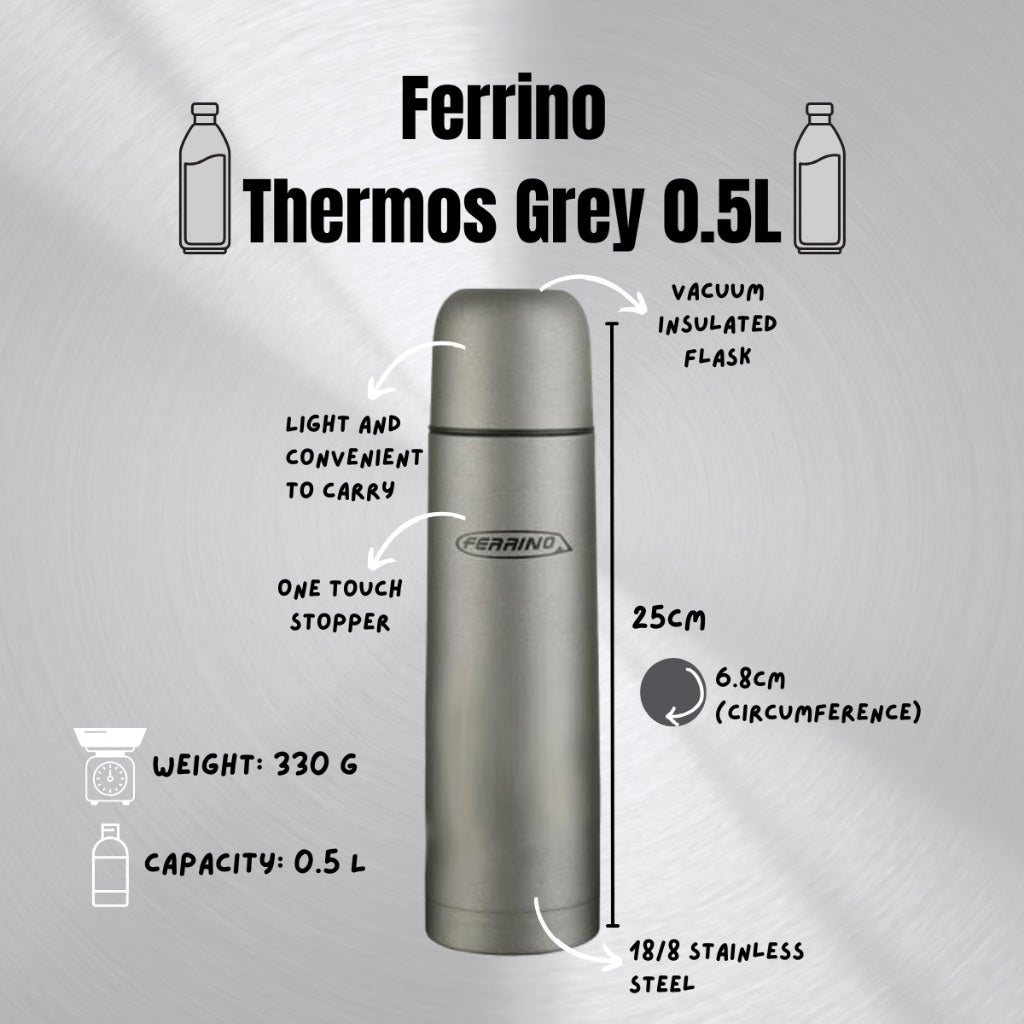 Ferrino Thermos Grey 0.5L