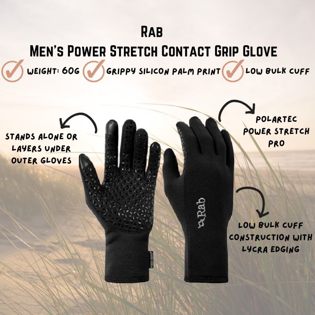 Rab Men's Power Stretch Contact Grip Glove