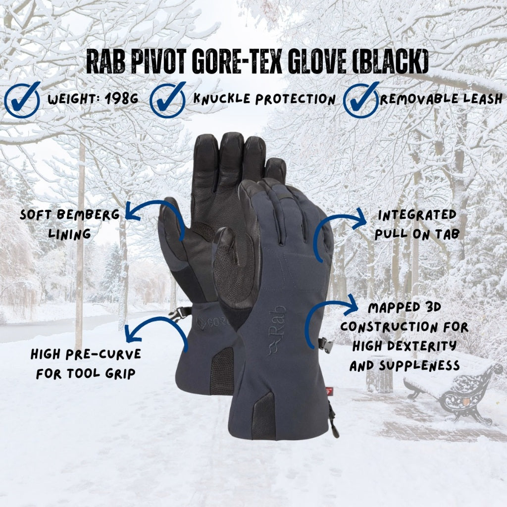 RAB Pivot GORE-TEX® Glove (Black)