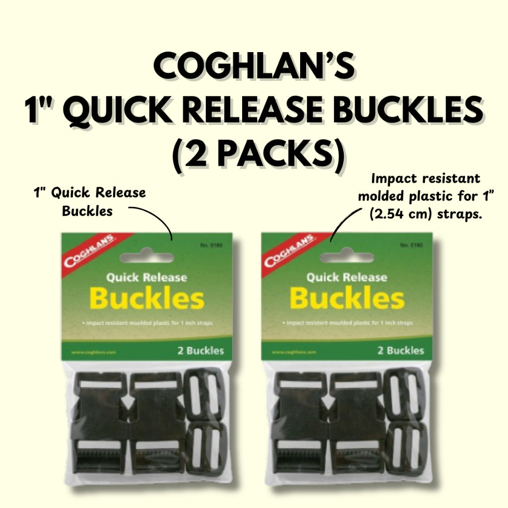 Coghlan's 1" Quick Release Buckles (2 Packs)