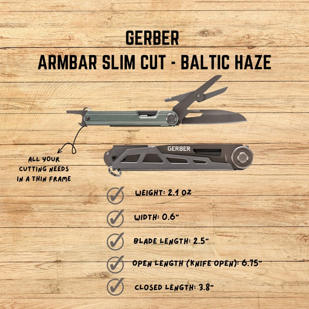 GERBER ARMBAR SLIM CUT - BALTIC HAZE