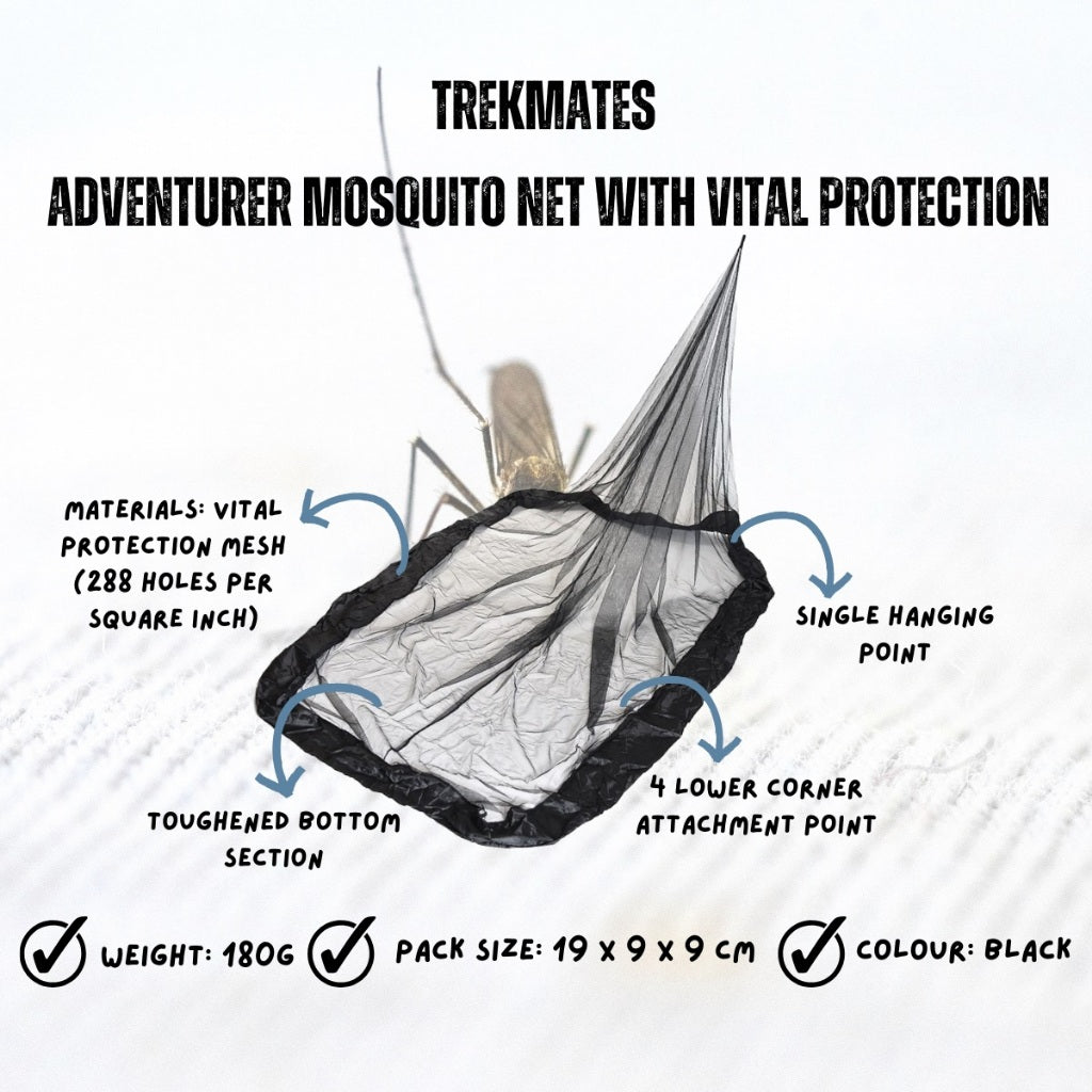 Trekmates Adventurer Mosquito Net with Vital Protection