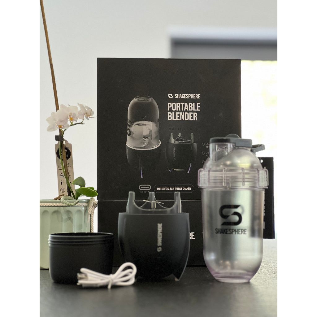ShakeSphere Portable Blender E-Lid with Tritan Clear Bottle