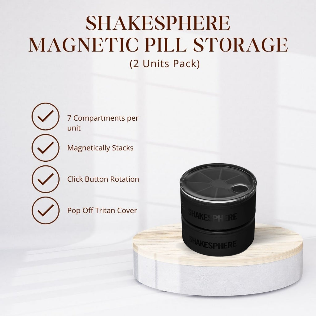 ShakeSphere Magnetic Pill Storage (2 Units Pack)