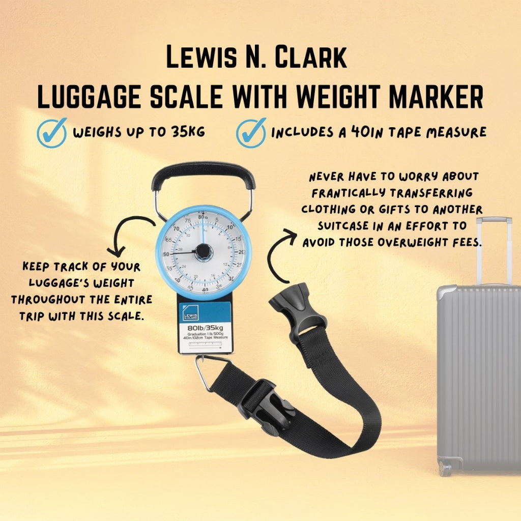 Lewis N. Clark LUGGAGE SCALE WITH WEIGHT MARKER