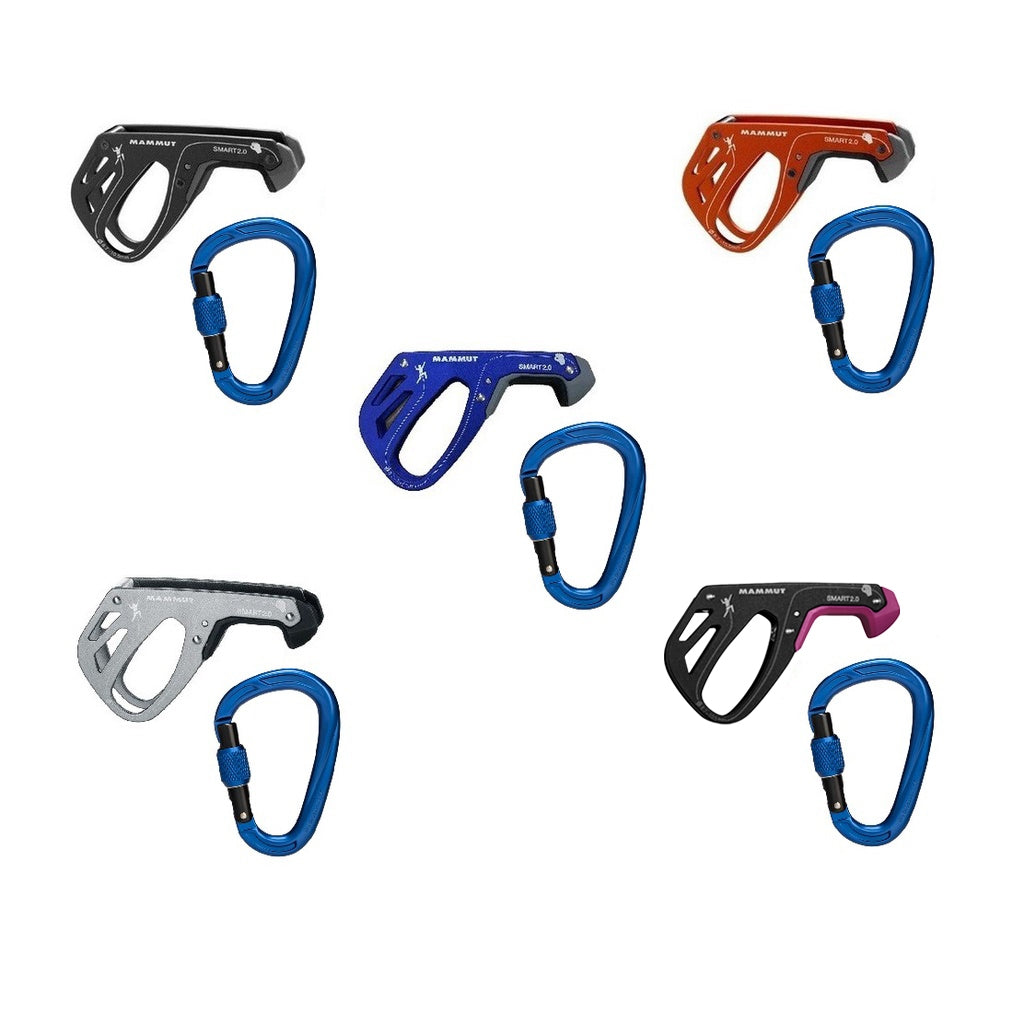 MAMMUT Smart 2.0 & Crag HMS Screw Gate Carabiner Set