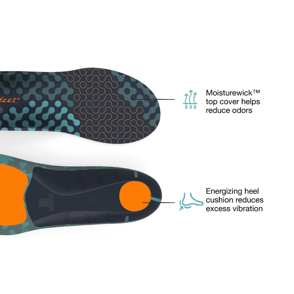 SUPERFEET ADAPT RUN MAX INSOLES (GREAT FOR RUNNING & WALKING SHOES)