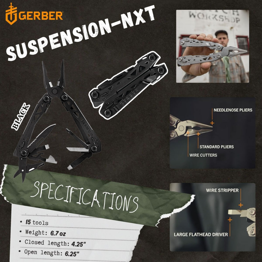 GERBER SUSPENSION-NXT MULTI-TOOL (Black)