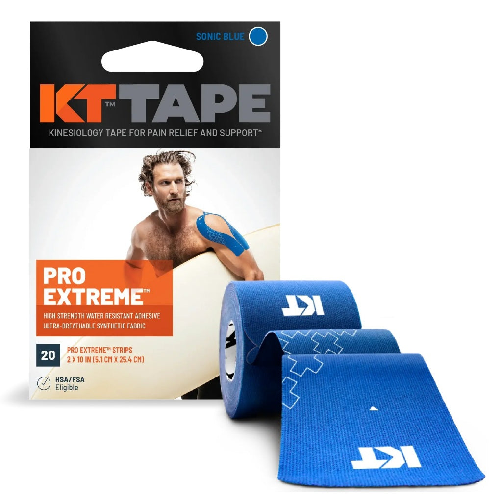 KT TAPE Pro Extreme- 20 Pre-Cut Strips | Sports tape | Recovery tape | Muscle support | Pain relief