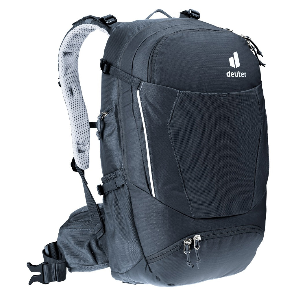 DEUTER TRANS ALPINE 24 BIKE BACKPACK (Black) + FREE GIFT(Hydration Bladder 3L)
