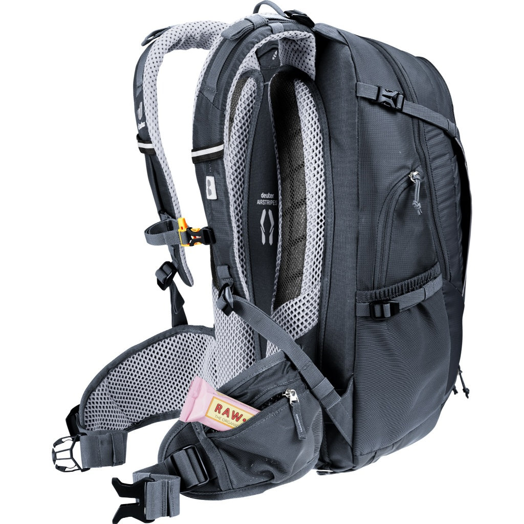 DEUTER TRANS ALPINE 24 BIKE BACKPACK (Black) + FREE GIFT(Hydration Bladder 3L)