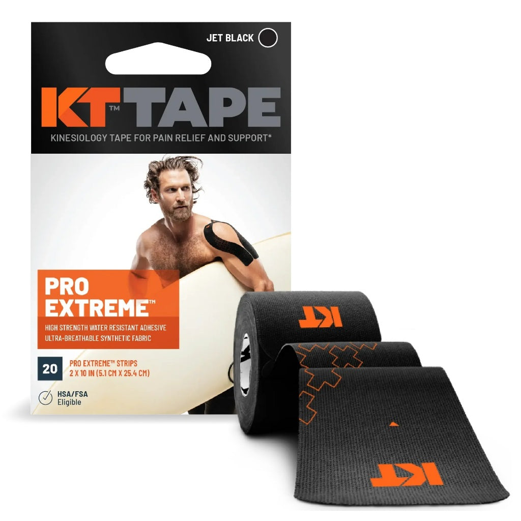 KT TAPE Pro Extreme- 20 Pre-Cut Strips | Sports tape | Recovery tape | Muscle support | Pain relief