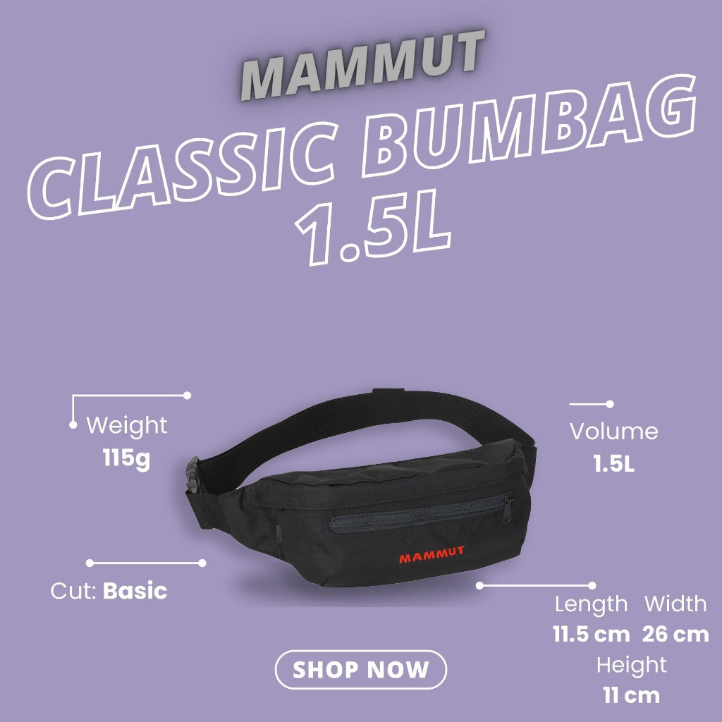 Mammut Classic Bumbag Black 1.5L (Black)