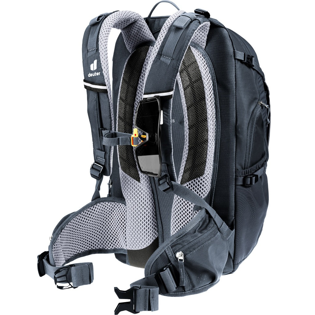 DEUTER TRANS ALPINE 24 BIKE BACKPACK (Black) + FREE GIFT(Hydration Bladder 3L)